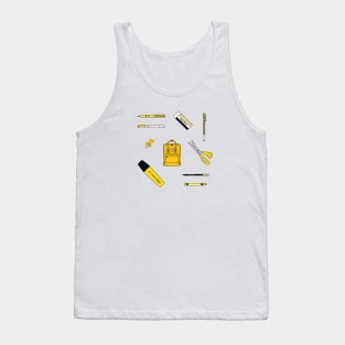 School Supplies - Yellow Tank Top